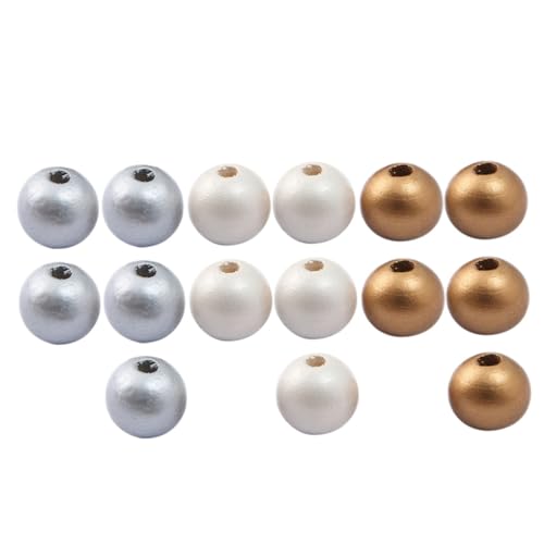 Gadpiparty 300Stücke Holzperlen für DIY Schmuckherstellung Gold Silber und Perlmutt für Armbänder und Bastelprojekte Langlebig und Vielseitig Einsetzbar Gadpiparty 300Stücke Holzperlen für DIY Schmuckherstellung Gold Silber und Perlmutt für Armbänder und Bastelprojekte Langlebig und Vielseitig Einsetzbar von Gadpiparty