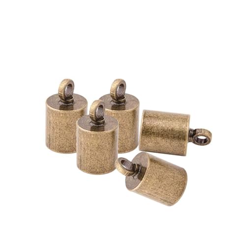 Gadpiparty 300Stücke Messing Endkappen Für Lederbänder DIY Schmuck Zubehör Für Halsketten Armbänder Und Quastenherstellung Kompatibel Mit Verschiedenen Schnüren von Gadpiparty