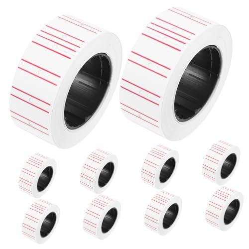 Gadpiparty 30Rollen Preisetiketten Papier für Maschinen Selbstklebende Aufkleber für mit Je Etiketten Klare Druckqualität und Schnelle Trocknung von Gadpiparty