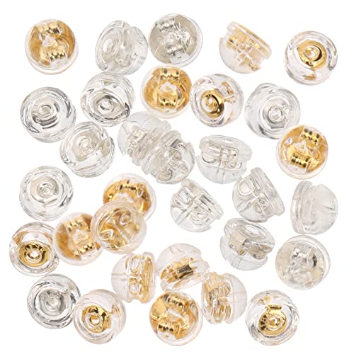 Gadpiparty 32 Stück Teiliges Silikon Ohrring Verschlüsse für Ohrstecker Sichere und Langlebige Ohrstecker Rückseiten für Reparieren und Herstellen von Ohrringen Silber und Gold Gadpiparty 32 Stück Teiliges Silikon Ohrring Verschlüsse für Ohrstecker Sichere und Langlebige Ohrstecker Rückseiten für Reparieren und Herstellen von Ohrringen Silber und Gold von Gadpiparty