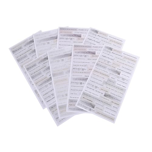 Gadpiparty 320 Stück Inspirierende Aufkleber Selbstklebend Dekorative Wortaufkleber für Notizbücher Tagebücher und Scrapbooking Wasserfest und Vielseitig Einsetzbar von Gadpiparty
