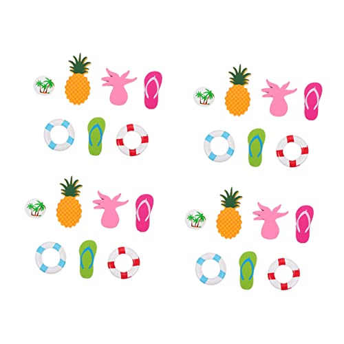 Gadpiparty 35 Stück -Perlen Schlüssel Bausätze Material zur Schmuckherstellung bunt hawaii party dekoration hawaii accessoires Bastelsets Hawaii Party Holzperlen DIY lose Perlenanhänger von Gadpiparty