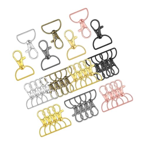 Gadpiparty 35 Stück Schnallen Ringe Drehbare Karabiner für Handtaschen Diy Bastelarbeiten und Schlüsselanhänger Hummer Krallenverschluss für Vielseitige Anwendungen Gadpiparty 35 Stück Schnallen Ringe Drehbare Karabiner für Handtaschen Diy Bastelarbeiten und Schlüsselanhänger Hummer Krallenverschluss für Vielseitige Anwendungen von Gadpiparty