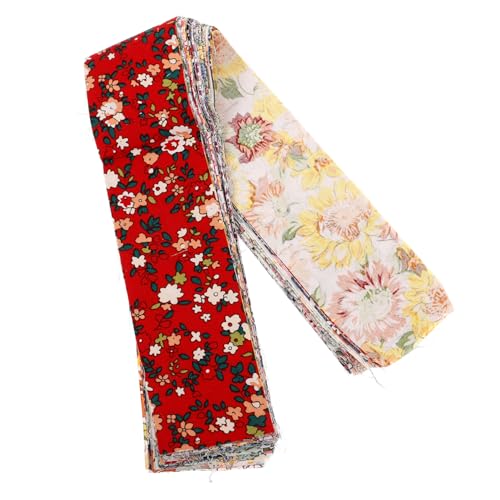 Gadpiparty 36 Blatt Patchwork-Steppstoff vorgeschnittene Stoffstreifen Stoff zum Nähen selber machen Stoffstreifen selber machen Stoffstreifen Masse farbiger Steppstoff von Gadpiparty