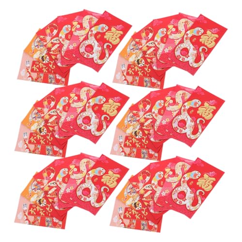Gadpiparty 36 Stück Lai Feng Chinesische Umschläge für Geld rote umschläge chinesisch chinesische neujahrsgeldumschläge Hochzeitsgeldumschläge rote Briefumschläge Papier von Gadpiparty