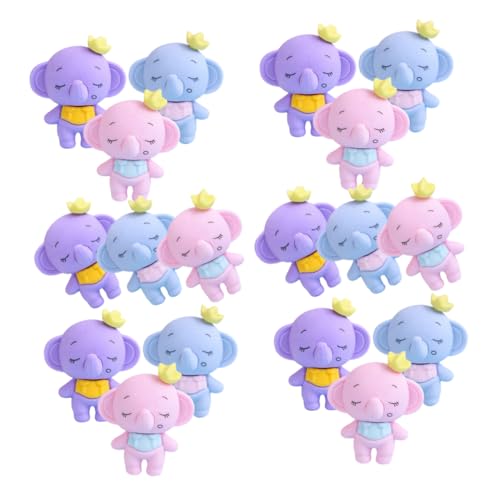 Gadpiparty 36 Stück Radiergummis Baldbaddie Unisex Haarradiergummi Bleistiftradiergummi Schreibtisch Haustiere Für Klassenzimmer Radiergummi Aufsätze Elefanten Ornament Radiergummi von Gadpiparty
