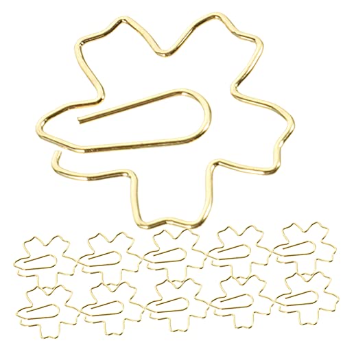 Gadpiparty 36 Stück Süß Gestaltete Clips Rosa Papierklammern Rosa Lesezeichen Formt Büroklammern Geformt Scrapbooking-büroklammern Stifte Golden Aluminiumlegierung von Gadpiparty