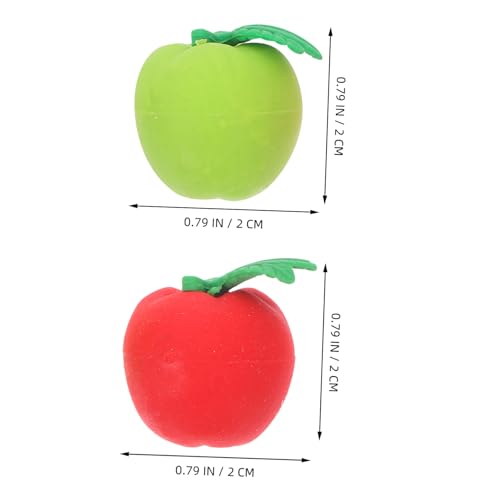 Gadpiparty 36 Stück Teiliges Apfel Radiergummi Realistische Fruchtform Weiches Material Farbecht und Tragbar als Schul und Schülerpreise Praktische Unterrichtsaccessoires für Klassenzimmer von Gadpiparty