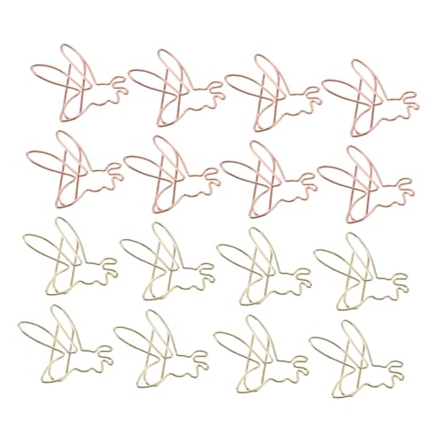 Gadpiparty 36 Stück Teiliges Bienen Büroklammer Metallclips für Papiere Memo Halter Einladungskarten Organizer Niedliche Bienenform Papierklammern für Schule Büro Zuhause von Gadpiparty