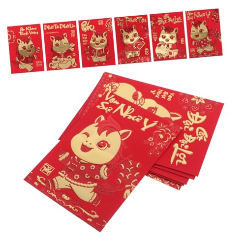 Gadpiparty 360 Stück Kreative Rote Umschläge Für Das Jahr Des Pferdes Rote Umschläge Geldumschläge Vietnamesische Neujahrsumschläge Zum Neujahr Hongbao Gadpiparty 360 Stück Kreative Rote Umschläge Für Das Jahr Des Pferdes Rote Umschläge Geldumschläge Vietnamesische Neujahrsumschläge Zum Neujahr Hongbao von Gadpiparty