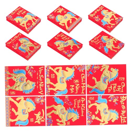 Gadpiparty 360 Stück Rote Geldumschläge Mit Pferdemotiv Mondkalender Frühlingsdruck Und Traditionelles Chinesisches Vietnamesisches Gold Für Das Hong Asiatische Festival Neues Hongbao Gadpiparty 360 Stück Rote Geldumschläge Mit Pferdemotiv Mondkalender Frühlingsdruck Und Traditionelles Chinesisches Vietnamesisches Gold Für Das Hong Asiatische Festival Neues Hongbao von Gadpiparty