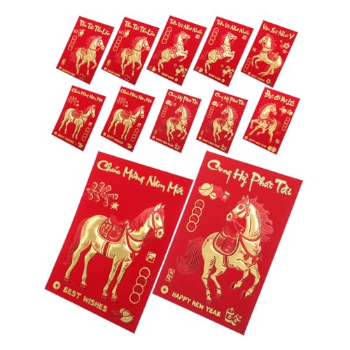 Gadpiparty 360 Stück Rotes Jahr Des Pferdes Vietnamesische Zeichen Lunar Year Money Envelopes Traditionelle Lucky Money Pockets für Familienfeiern Spring Festival Gadpiparty 360 Stück Rotes Jahr Des Pferdes Vietnamesische Zeichen Lunar Year Money Envelopes Traditionelle Lucky Money Pockets für Familienfeiern Spring Festival von Gadpiparty