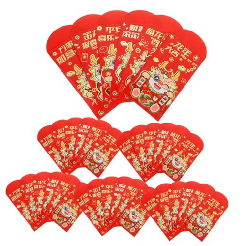 Gadpiparty 36Stücke Chinesische Rote Umschläge für Jahr Des Drachen Neujahrs und Festtagsgeschenke Hochwertiges für Frühlingsfest Hochzeiten und Besondere Anlässe von Gadpiparty