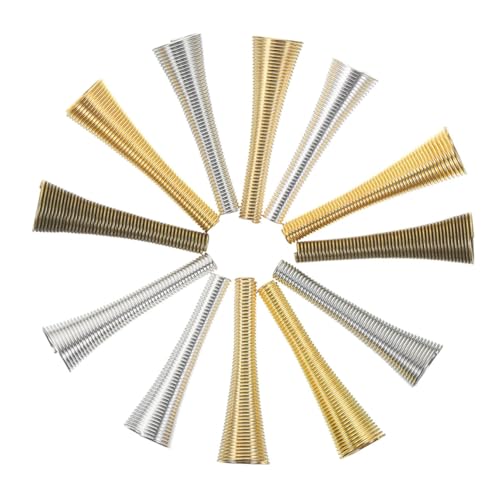 Gadpiparty 36Stücke Perlenkappen für DIY Schmuckherstellung Kegelförmige Metallperlenkappen Abstandsperlen für Armbänder und Halsketten Leicht und Bastelset von Gadpiparty