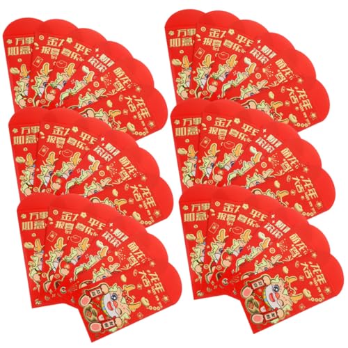 Gadpiparty 36Stücke Rote Umschläge für Jahr Des Drachen Glücksumschläge für Chinesische Neujahr Geschenkset für Frühlingsfest und Hochzeiten mit Einzigartigem von Gadpiparty