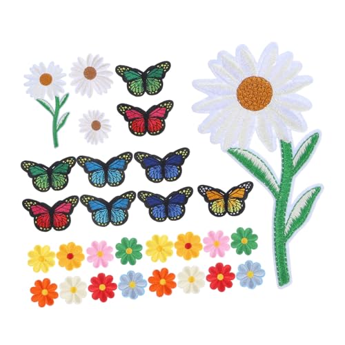 Gadpiparty 39 Stück Teiliges Blumen und Schmetterlings Stickapplikationen für Kleidung Aufbügelbare Flicken für Jeans Shirts und Taschen DIY Deko Patches Gadpiparty 39 Stück Teiliges Blumen und Schmetterlings Stickapplikationen für Kleidung Aufbügelbare Flicken für Jeans Shirts und Taschen DIY Deko Patches von Gadpiparty