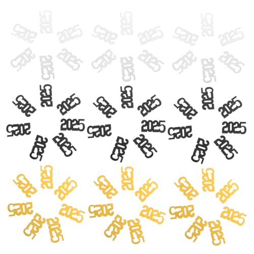 Gadpiparty 3Er-Pack Neujahrskonfetti -Pailletten Abschlussdekorationen Abschluss Konfetti Silvester Tischläufer Konfetti für das neue Jahr Abschlusssaison Dekoration Papier Gadpiparty 3Er-Pack Neujahrskonfetti -Pailletten Abschlussdekorationen Abschluss Konfetti Silvester Tischläufer Konfetti für das neue Jahr Abschlusssaison Dekoration Papier von Gadpiparty
