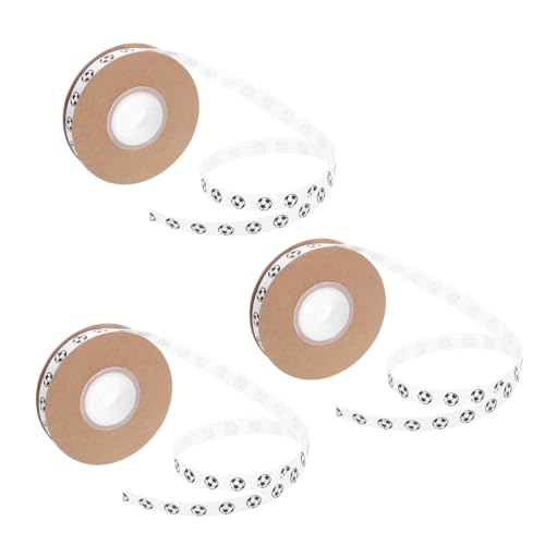 Gadpiparty 3Roll Fußball Geschenkband Yards Breites Robustes Gestreiftes Grosgrain Band mit Fußballmuster für DIY Basteln Haarschleifen Hochzeits und Partydekorationen Gadpiparty 3Roll Fußball Geschenkband Yards Breites Robustes Gestreiftes Grosgrain Band mit Fußballmuster für DIY Basteln Haarschleifen Hochzeits und Partydekorationen von Gadpiparty