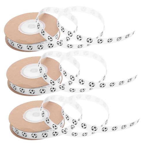 Gadpiparty 3Roll Fußball-geschenkband Yards Langlebiges Glänzendes Seidenband Breit Weißes Grosgrain-band für Geschenkverpackung DIY Basteln Haarschleifen Fußballparty-deko Gadpiparty 3Roll Fußball-geschenkband Yards Langlebiges Glänzendes Seidenband Breit Weißes Grosgrain-band für Geschenkverpackung DIY Basteln Haarschleifen Fußballparty-deko von Gadpiparty