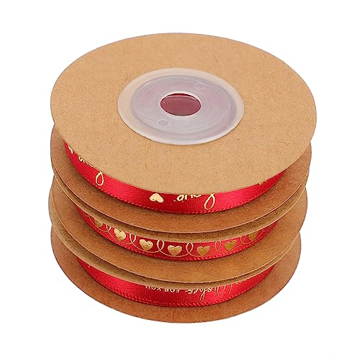 Gadpiparty 3Rollen Herz Satin Geschenkband Weinrot Mit Love Und Wishes Für Valentinstag Hochzeiten Und Verpackungen Dekorative Bänder Für Gadpiparty 3Rollen Herz Satin Geschenkband Weinrot Mit Love Und Wishes Für Valentinstag Hochzeiten Und Verpackungen Dekorative Bänder Für von Gadpiparty
