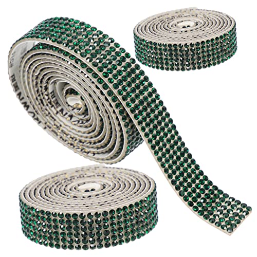 Gadpiparty 3Rollen Selbstklebendes Strassband Yards Zartes Tassenband für Bastelarbeiten Glitzernde Dekoration für Kleidung Taschen Hochzeiten Gadpiparty 3Rollen Selbstklebendes Strassband Yards Zartes Tassenband für Bastelarbeiten Glitzernde Dekoration für Kleidung Taschen Hochzeiten von Gadpiparty