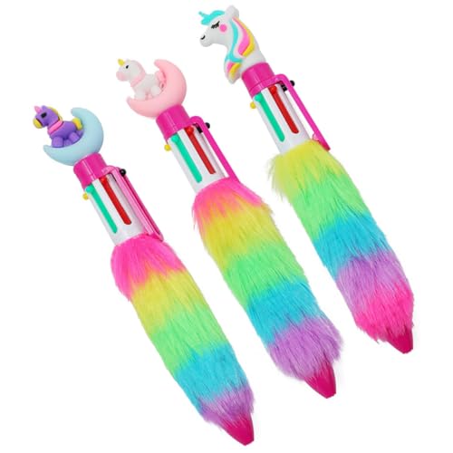 Gadpiparty 3Stücke Plüsch Einhorn Kugelschreiber für Bunte Druckkugelschreiber Regenbogenfarben Lustige Stifte für Schule Basteln für Notizen Kreative Projekte Gadpiparty 3Stücke Plüsch Einhorn Kugelschreiber für Bunte Druckkugelschreiber Regenbogenfarben Lustige Stifte für Schule Basteln für Notizen Kreative Projekte von Gadpiparty
