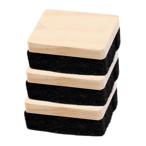 Gadpiparty 3Stücke Tafelradierer aus Holz und Filz Wiederverwendbar für Schule Büro und Zuhause Handlich und Leicht Langlebig und Praktisch von Gadpiparty