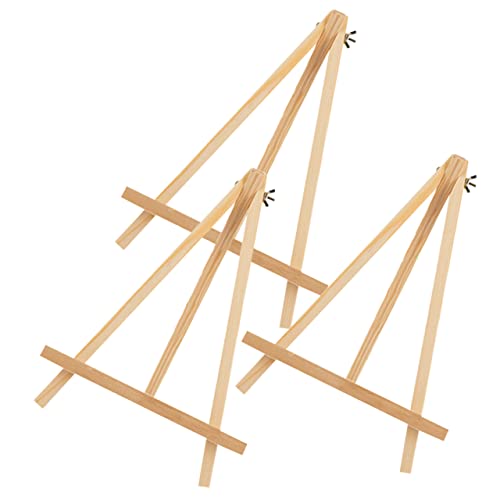 Gadpiparty 3Stücke Teiliges Holz Staffelei Für Faltbare Tischstaffelei Mit Stabiler Dreibeinstruktur Für Ausstellen Von Kunstwerken Für Junge Künstler Und Projekte von Gadpiparty