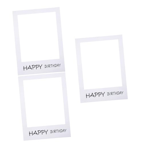 Gadpiparty 3stücke Happy Birthday Papier Bilderrahmen Requisiten Für Fotoboxen Hochwertige Für Geburtstagsfeiern Leicht Und Tragbar Für Unvergessliche Mit Freunden Und Familie von Gadpiparty