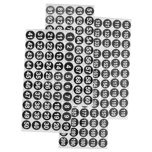Gadpiparty 4 Blätter Schwarz Weiße Nummernaufkleber Selbstklebende Etiketten für Lagerung und Organisation für Zuhause Büro und Schule Gadpiparty 4 Blätter Schwarz Weiße Nummernaufkleber Selbstklebende Etiketten für Lagerung und Organisation für Zuhause Büro und Schule von Gadpiparty