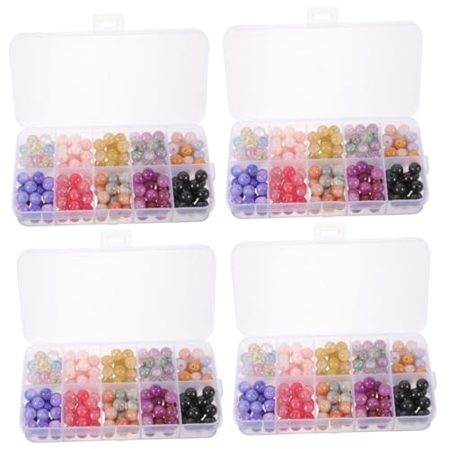 Gadpiparty 4 Boxen Bunte Glasperlen für Diy Schmuckherstellung Runde Glatte Bastelperlen für Armbänder und Ohrringe für Kreative Bastelprojekte Gadpiparty 4 Boxen Bunte Glasperlen für Diy Schmuckherstellung Runde Glatte Bastelperlen für Armbänder und Ohrringe für Kreative Bastelprojekte von Gadpiparty