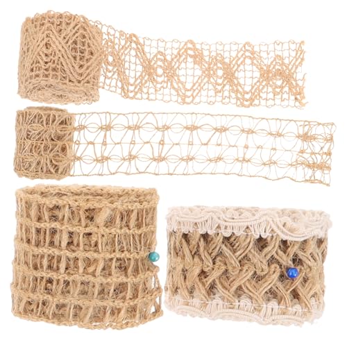 Gadpiparty 4 Rollen Dekorativem Baumwoll Leinenband Vielseitiges Geschenkband für Verpackungen und Partys Langlebig und Knitterfrei für Geschenkverpackungen und Dekorationen Gadpiparty 4 Rollen Dekorativem Baumwoll Leinenband Vielseitiges Geschenkband für Verpackungen und Partys Langlebig und Knitterfrei für Geschenkverpackungen und Dekorationen von Gadpiparty
