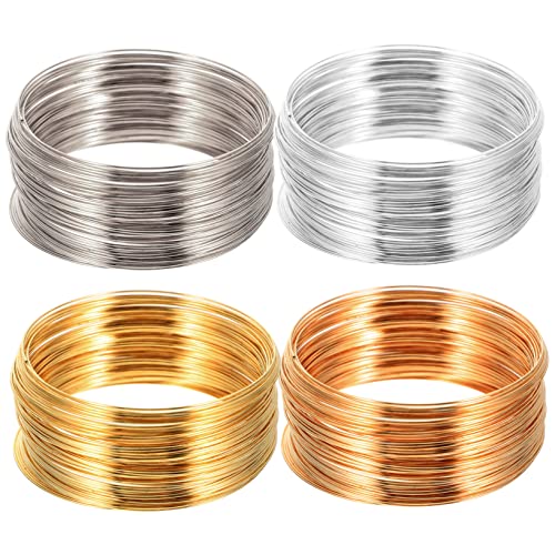 Gadpiparty 4 Rollen Diy Schmuckdraht für Armbänder Ringe und Hochwertige Langlebige Drahtmaterialien und Handgemachte Bastelaccessoires für Design von Gadpiparty