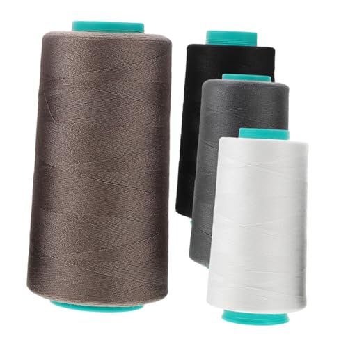 Gadpiparty 4 Rollen Handnähgarn Für Die Nähmaschine Faden Zum Nähen Stickgarn Zum Nähen Dicker Nähfaden Overlock-nähgarn Nähgarn Zum Nähen Von Hand Garnset Für Nähmaschinen Polyester von Gadpiparty