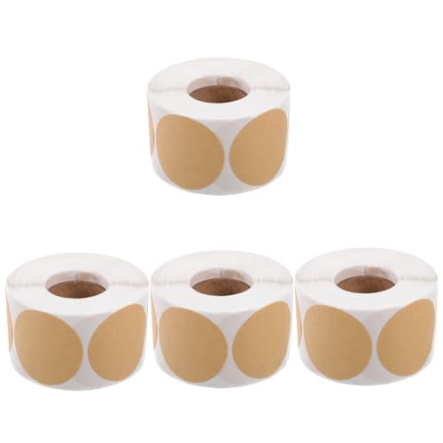 Gadpiparty 4 Rollen Runder Kraftaufkleber Etikettenaufkleber klein süße Klebeetiketten Journal -Aufkleber klebrig Aufkleber mit Namensschild runder Aufkleber Labelaufkleber Kraftpapier Gadpiparty 4 Rollen Runder Kraftaufkleber Etikettenaufkleber klein süße Klebeetiketten Journal -Aufkleber klebrig Aufkleber mit Namensschild runder Aufkleber Labelaufkleber Kraftpapier von Gadpiparty