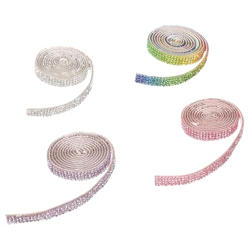 Gadpiparty 4 Rollen Selbstklebendes Resin Strassband mit Funkelnden Kristallen Glatte Oberfläche Langlebig Vielseitig für DIY Dekorationen Wie Kleidung Schuhe Taschen und Hochzeitskleider Gadpiparty 4 Rollen Selbstklebendes Resin Strassband mit Funkelnden Kristallen Glatte Oberfläche Langlebig Vielseitig für DIY Dekorationen Wie Kleidung Schuhe Taschen und Hochzeitskleider von Gadpiparty