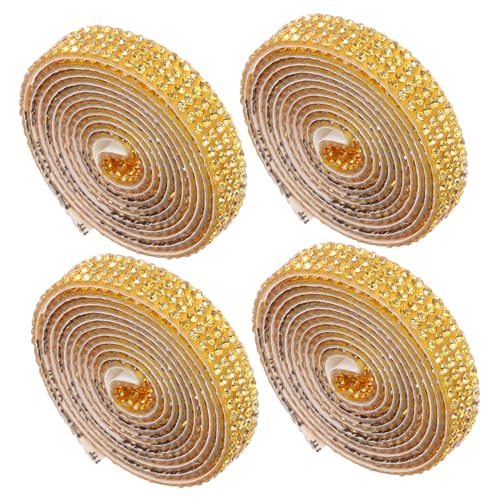 Gadpiparty 4 Rollen Selbstklebendes Strassband Reihen Breit Glitzerband für Geschenkverpackung Kleidung Basteln Schmuck DIY mit Langlebigem Farbbeständigem Glanz und Einfacher Anwendung Gadpiparty 4 Rollen Selbstklebendes Strassband Reihen Breit Glitzerband für Geschenkverpackung Kleidung Basteln Schmuck DIY mit Langlebigem Farbbeständigem Glanz und Einfacher Anwendung von Gadpiparty