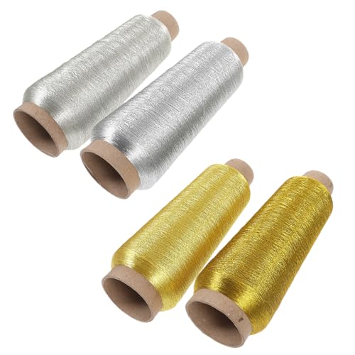 Gadpiparty 4 Rollen Stickgarne DIY Handarbeitsfäden für Kreuzstich und Nähprojekte Verschleißfeste Garne und Mehr für Anfänger und Bastel von Gadpiparty