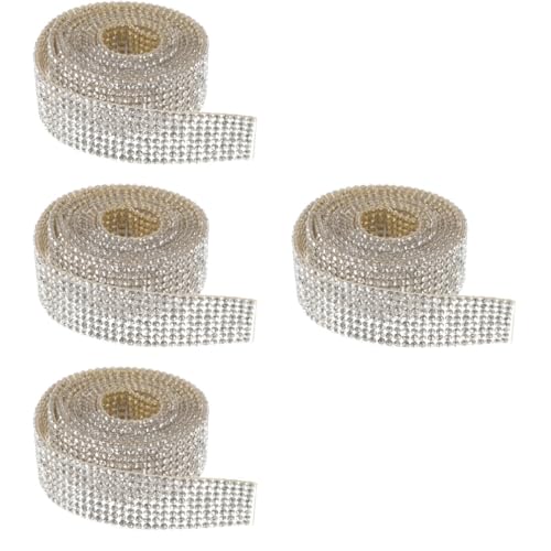 Gadpiparty 4 Rollen Würfelband Strassband Klebstoff trimmen große Strasssteine zum Basteln Kleidung handwerk strass DIY Handwerk Strass Strass-Mesh-Besatz Kristall Gadpiparty 4 Rollen Würfelband Strassband Klebstoff trimmen große Strasssteine zum Basteln Kleidung handwerk strass DIY Handwerk Strass Strass-Mesh-Besatz Kristall von Gadpiparty