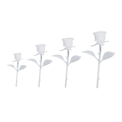 Gadpiparty 4 STÜCKE Teiliges DIY Mini Rosenmodell aus Harz Handgefertigte Resin ornamente in Weiß Kreative Basteldekoration für Epoxidharz kunst und Heimgestaltung Gadpiparty 4 STÜCKE Teiliges DIY Mini Rosenmodell aus Harz Handgefertigte Resin ornamente in Weiß Kreative Basteldekoration für Epoxidharz kunst und Heimgestaltung von Gadpiparty