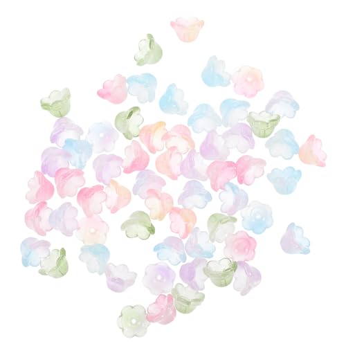 Gadpiparty 4 Sätze Blumenhutschmuck Runden Bunt Klein Formen Charme Reiz Schüttgüter Charms Für Die Herstellung Von Armbändern Blumenschmuck Anhänger Perle Glas 60 Stück * 4 von Gadpiparty