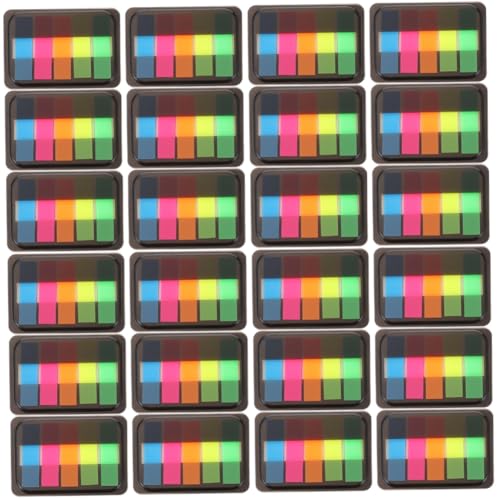 Gadpiparty 4 Sätze Boxen Mit Farbigen Haftnotizen Fluoreszierende Seitenmarker Für Lesezeichen Und Annotationen Praktische Index Tabs Teilige Verpackung Für Notizen Und Organisation 6boxen*4 von Gadpiparty