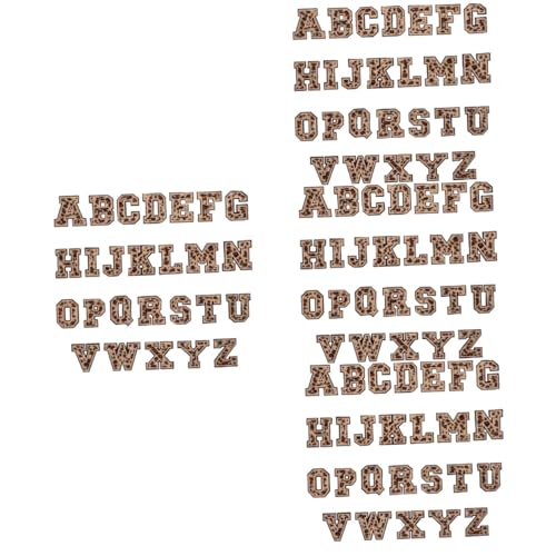 Gadpiparty 4 Sätze Buchstaben-patch Flicken Für Bekleidung Flicken Buchstaben Aufbügeln Buchstaben Für Stoff Aufbügeln Buchstabenflecken Flanell Light Brown 26 Stück * 4 von Gadpiparty