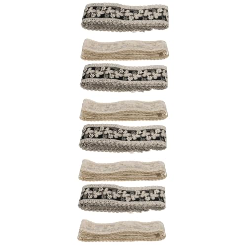 Gadpiparty 4 Sätze Diy Bänder Für Haarclips Bestickte Blumenborte Bastelmaterial Für Schleifen Für Hochzeiten Und Dekorationen 2 Stück * 4 von Gadpiparty