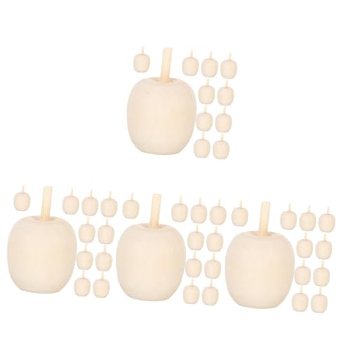 Gadpiparty 4 Sätze Holzpilz -obst -ornamente Malen Von Früchten, Kunsthandwerk Unfertiges Holzhandwerk Obstdekore Zum Selberfärben Leere Frucht Khaki Hölzern 12 Stück * 4 von Gadpiparty