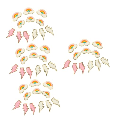 Gadpiparty 4 Sätze Kreative Regenbogen Stickapplikationen Diy Patches Für Kleidung Einfach Anzubringen Für Kindergeburtstage Und Partys Vielseitig Einsetzbar Verleiht Outfits Das 12 Stück * 4 von Gadpiparty