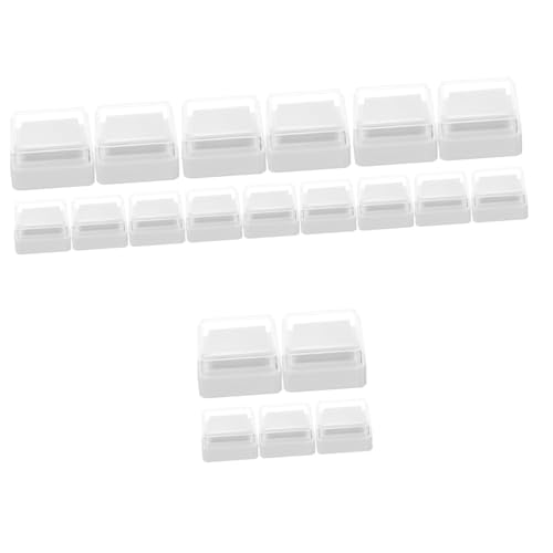 Gadpiparty 4 Sätze Leeres Stempelkissen Kleines Stempelkissen Finger-stempelkissen Handwerk Schmucklos Handgehaltenes Stempelkissen Bastelstempelkissen Zum Stempeln Plastik Weiß 5 Stück * 4 von Gadpiparty