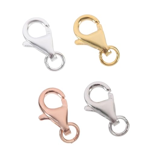 Gadpiparty 4 Sätze Lobster Verschlüsse Farben Silber Weißgold Gold Roségold Praktische Karabiner für DIY Schmuck Armband und Halskette Verbinder Einfache Montage Vielseitig für Gadpiparty 4 Sätze Lobster Verschlüsse Farben Silber Weißgold Gold Roségold Praktische Karabiner für DIY Schmuck Armband und Halskette Verbinder Einfache Montage Vielseitig für von Gadpiparty
