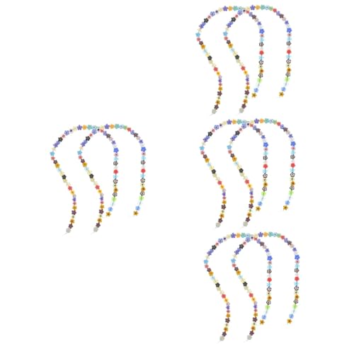 Gadpiparty 4 Sätze Lose Glasperlen Kleine Bastelperlen Transparente Perlen In Blumenform Für Armbänder Kreative Perlen In Blumenform Glasperlen Perlen Zur Schmuckherstellung 2 Saiten * 4 von Gadpiparty