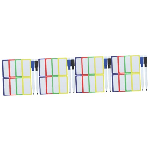 Gadpiparty 4 Sätze Magnetische Whiteboard-Aufkleber Tipp Namensschild -Tags klebrig Magnetetiketten für Whiteboards Multifunktionsnotizetiketten Weich magnetisch Colorful Zufällige Farbe von Gadpiparty